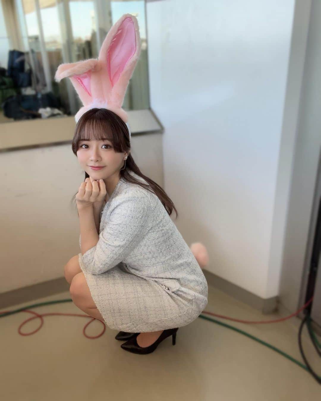 のインスタグラム：「. 卯年ということで🐰♡ #耳大きめ」