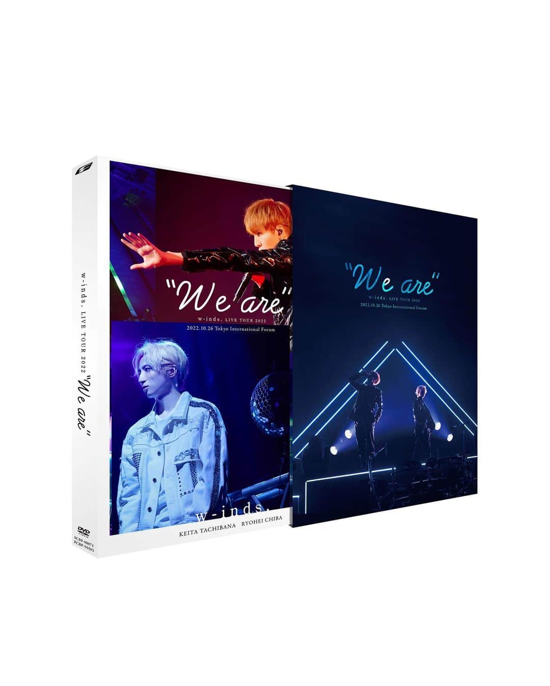 w-inds.さんのインスタグラム写真 - (w-inds.Instagram)「『w-inds. LIVE TOUR 2022 "We are"』 2023年3月1日（水）発売  Special Box盤予約受付期間：2023年1月5日（木）18:00〜2023年1月28日（土）23:59  ・Special Box盤 [Blu-ray+PHOTOBOOK] SCXP-00140 / 税込9,900円  ・Special Box盤 [DVD+PHOTOBOOK] SCBP-00071 / 税込8,800円  ・通常盤 [Blu-ray] PCXP-50943 / 税込7,700円  ・通常盤 [DVD] PCBP-55593 / 税込6,600円  収録内容 Blu-ray/DVD [収録楽曲] 01. In Love With The Music 02. Strip 03. EXIT 04. Dirty Talk 05. DoU (20XX version) 06. YES or NO 07. Say so long 08. If I said I loved you 09. Make you mine 10. Sexy Girl 11. In your warmth 12. Little 13. 1 3 4 14. 夏空の恋の詩 15. Show Me Your Love 16. With You 17. We Gotta Go 18. ブギウギ66 19. NEW PARADISE 20. Long Road EN1. Forever Memories EN2. Beautiful Now +特典映像 ※収録内容は変更になる場合がございます。 ※価格、収録内容共に予告なく変更する事が御座います。  ・法人別特典 ※特典は先着の付与となりますので、なくなり次第終了となります。予めご了承ください。 ※一部店舗に取扱いのない店舗がございますので、ご予約・ご購入時にご確認ください。 ※ECサイトでご予約の場合、特典付き商品をご希望の場合は必ず特典付きカートからご注文下さい。 ※予約購入先着特典は初回限定盤、通常盤のみ付与されます。Special Box盤は付与対象外となります。予めご了承下さい。  L判ビジュアルシート3枚セット（ソロ2枚＋集合1枚／合計3枚組） ・Amazon.co.jp：L判ビジュアルシート3枚セット Type-A ・タワーレコードおよびTOWERmini全店、タワーレコードオンライン：L判ビジュアルシート3枚セット Type-B ・楽天ブックス：L判ビジュアルシート3枚セット Type-C ・ポニーキャニオンショッピングクラブ、PONYCANYON SHOP、魔法集市：L判ビジュアルシート3枚セット Type-D  #w_inds #LIVETOUR2022_Weare」1月6日 12時31分 - w_indsofficial