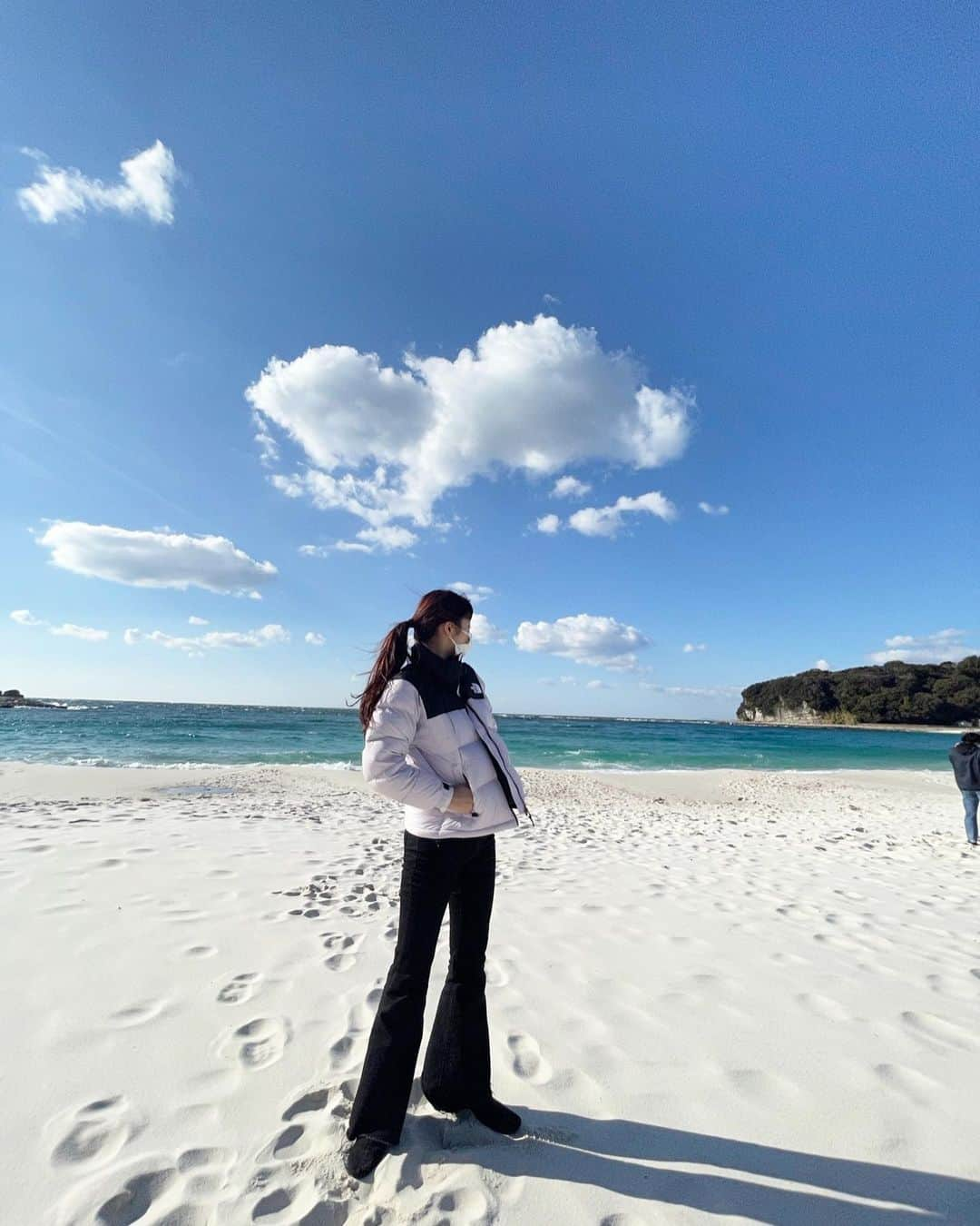 鵜川もえかのインスタグラム：「♡ 白浜海岸🐬🏝」