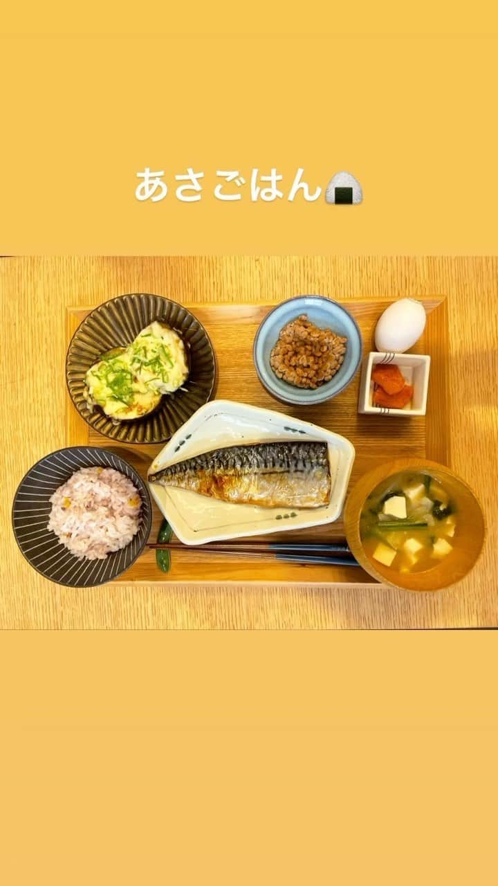 藤井奈々のインスタグラム：「たべたもので、 カラダはつくられる🍙  食べてくれるひとが いることのしあわせ🍚  彩りは、栄養にも つながってる🍙🥩🐟🥬🍅🥕🧅🍳  このポトフは、 無農薬野菜🥬🥕🍅と、 無添加ベーコン、ウインナー🥓  疲れた胃や腸を いやしてくれました❤️  「おいしい」 「ありがとう」  は、ママを幸せにしてくれる 魔法のことば🍙❤️  だいすきな @akiraokuda  さんの器を愛用しています。。🍚  #ごはんきろく  #アスリートフードマイスター  #phiピラティスインストラクター」