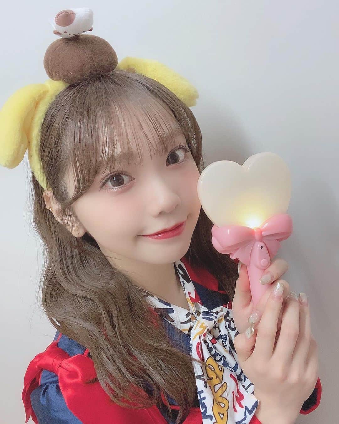 仲村和泉のインスタグラム：「ポムポムプリン🫶🏻🫶🏻 ⁡ ⁡ ⁡ ⁡ ⁡ ⁡ ⁡ ⁡ #アイドル #idol #サンリオ #sanrio #ポムポムプリン #pompompurin #カチューシャ」