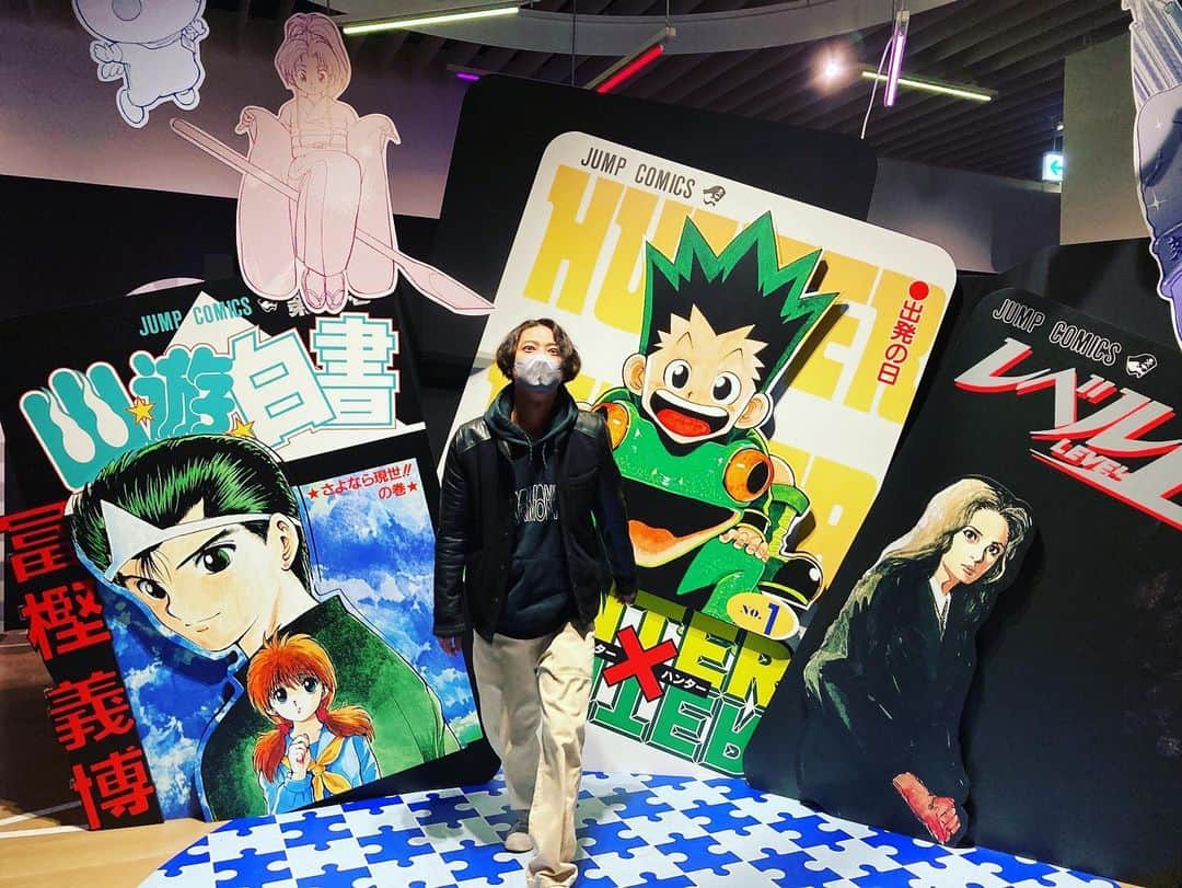 のインスタグラム：「レベルEのTシャツ買っちゃったー！ #冨樫義博展」