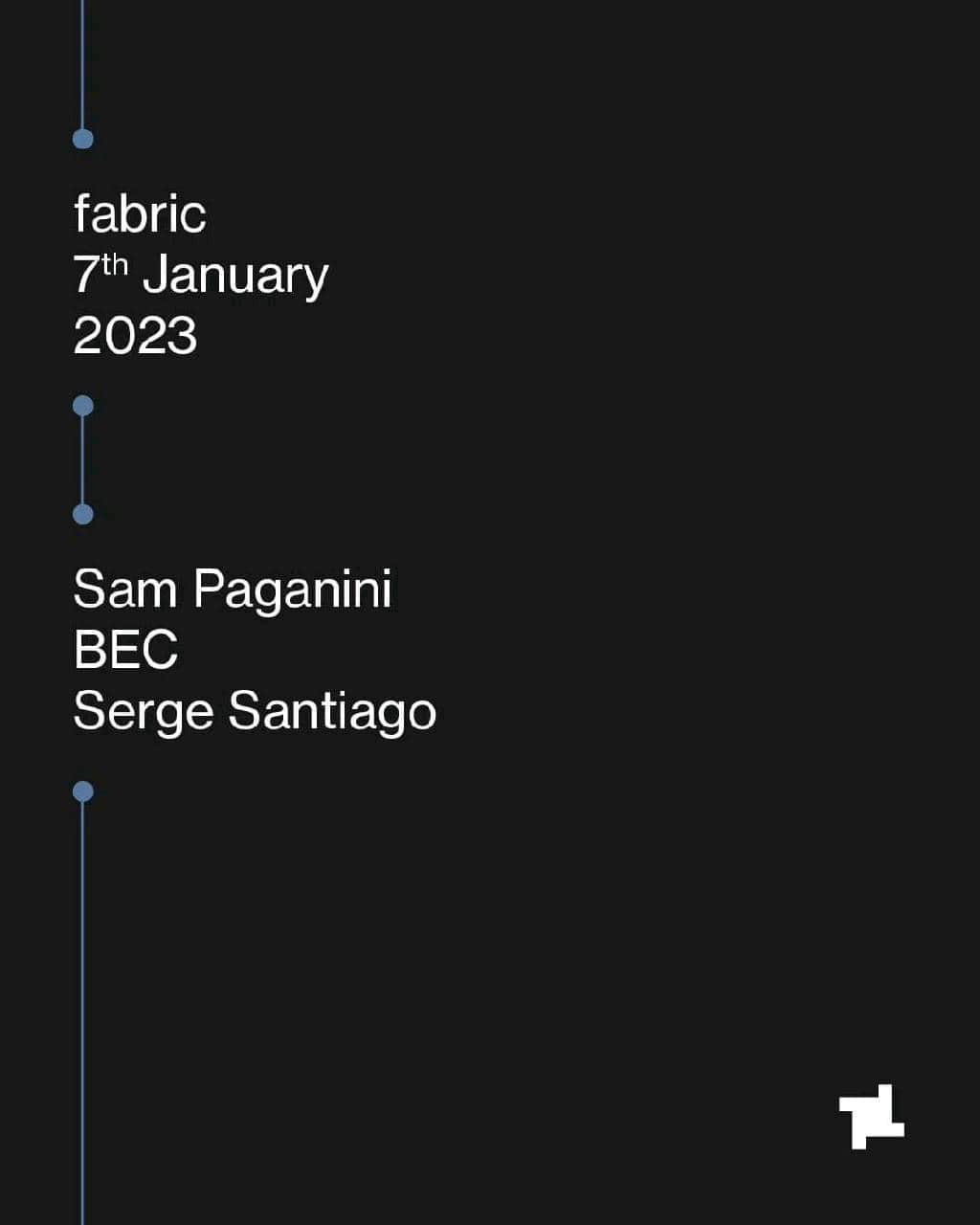 Waze & Odysseyのインスタグラム：「I'm playing at Fabric this Saturday with the mighty Sam Paganini and BEC. What a way to start the year! #sergesantiago」