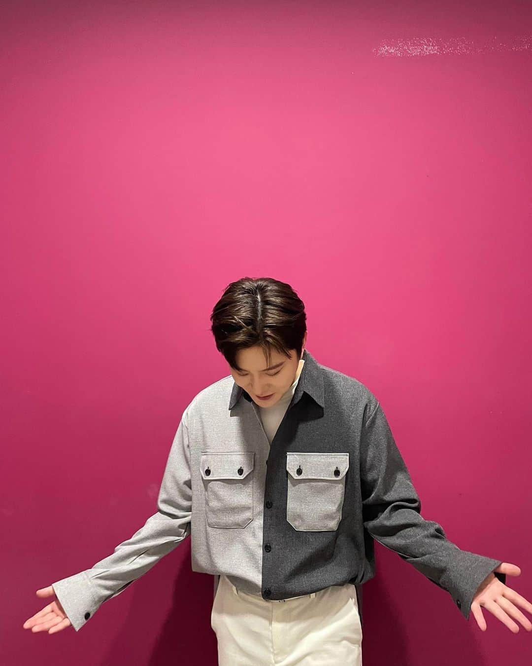 のインスタグラム：「오늘 음악중심에 보러 와주신 팬분들께 인사드립니다☺️ 감사합니다❤️」