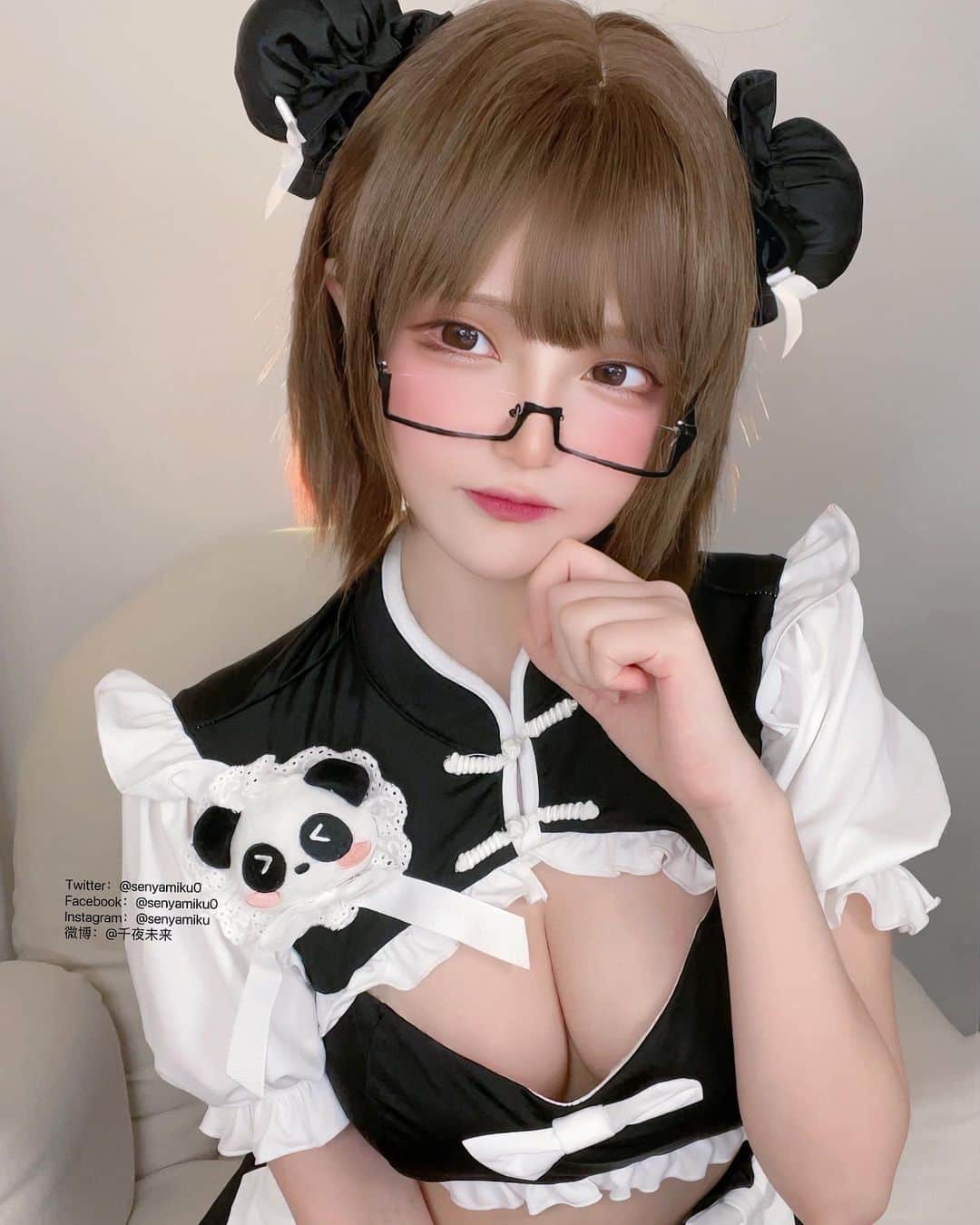 千夜未来のインスタグラム：「🐼：おはようございます✨」