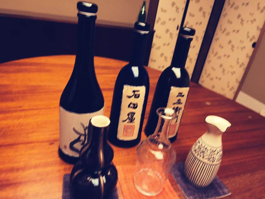 阿部顕嵐のインスタグラム：「日本酒初め。」