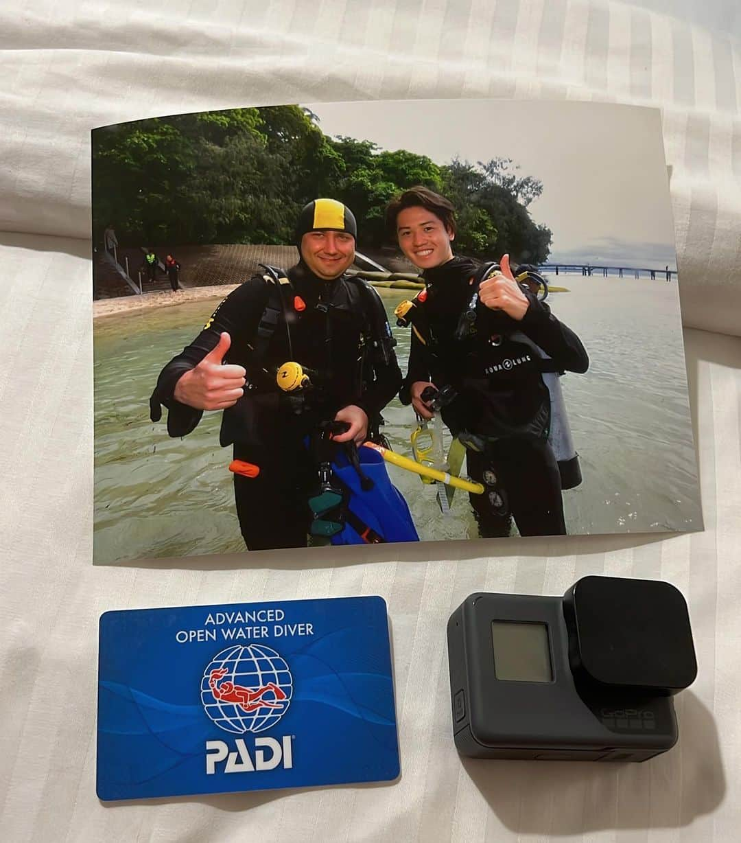 江原蓮のインスタグラム：「. thank you🤿　IGR👍 #diving #padi  #greatbarrierreef #scubadiving #Cairns #Australia #オーストラリア　#ケアンズ　#グリーン島　#greenisland」