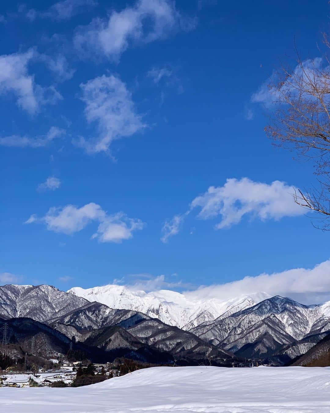 田沢美亜さんのインスタグラム写真 - (田沢美亜Instagram)「明けましておめでとうございます🎍🐇  元旦の朝は健やかな晴天に恵まれ農園から眺める谷川岳はただただ美しく晴れやかな一年のスタートとなりました。  東京と水上での二拠点生活を始めてから気づけば２年。 二つの拠点を行き来する多忙な日々ですが、充実感のある生活をおくれていることに感謝の気持ちを忘れず今年も良い一年にしたいと思います。  新しい年が皆さまにとって笑顔あふれる 幸多き年となりますように✨  今年もどうぞよろしくお願い致します。  #2拠点生活 #兼業農家 #谷川岳 #水上 #群馬 #田沢美亜」1月8日 17時14分 - miatazawa