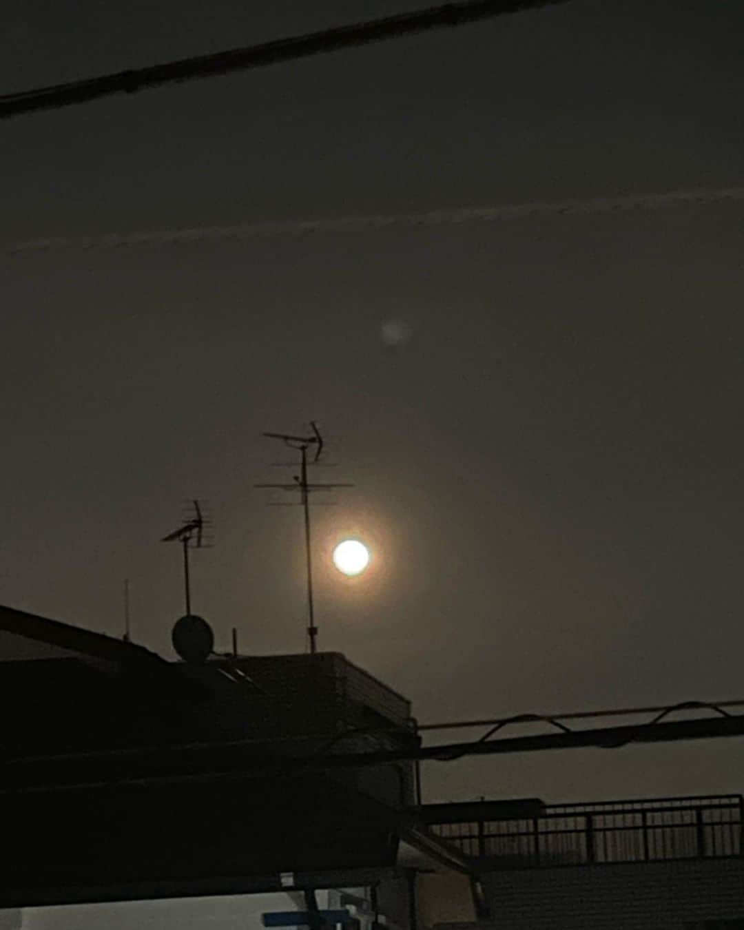 橋本志穂さんのインスタグラム写真 - (橋本志穂Instagram)「オレンジの月が綺麗❣️  #お月様」1月8日 18時32分 - shihohashimoto3