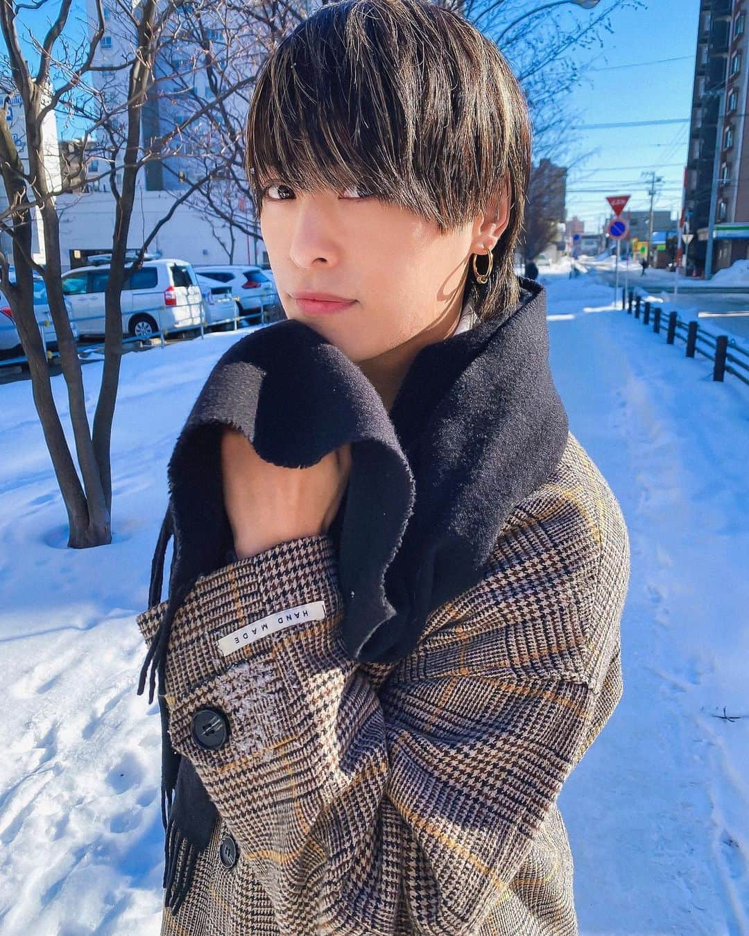 ゆうやのインスタグラム：「雪すごかったンゴ❄️☃️」