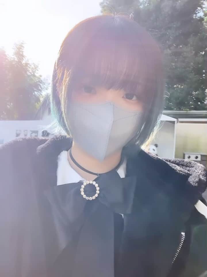 小桃のインスタグラム：「最近頭髮長這樣！ 回來日本後立馬把頭髮剪了w 還是短髮比較適合自己😖 之前留長都是為了姐姐🥺🙌🏻  #japan #tokyo #selfie #自撮り #shorthair #ショートヘア」