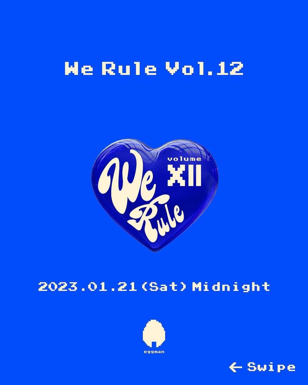 Achiのインスタグラム：「💙 WE RULE Vol.12💙  1/21(Sat)に12回目のWE RULEを開催いたします🎉  今回も 自分で見て、自分と関わりがあって、このイベントに出て欲しいと思って声をかけた若手のみんなから、  普段からお世話になっている先輩、後輩の皆さんに出演してもらうことができました。  小学生の頃にWE RULE出たくて、でも深夜だから出れなかったけどおとなになってやっと出れるようになりました！ っていうことを言ってもらえることが、一つの喜びでもあります。  そういったひとつひとつの気持ちを大切にしていきたい。  出演する側来てくださる側みんながめいっぱい楽しめる空間を創りたいと思います！  とりあえず、Birthday Bashなんで、来てください😂笑  一月生まれみんなをお祝いしちゃいましょう🍺！  1/21是非、お待ちいたしております🙇🏻‍♂️✨  WE RULE Vol.12  2023/1/21(Sat) Open 23:30(予定) Midnight @Shibuya eggman Adv 2,600/1D  Dr 3,100/1D  【Guest Dancer】 ACHI＋SAPPY＋MOTOI＋TAKA＋NATSUKA＋NAO＋BELL BiGooL Daichy Salas+KEIN TAKA+AmamiQueen YO-SIN＋KOTA＋SHOGO  【Showcase】 Áegis AILI＋uika＋Maria Anthurium  DUNK THE $AVAGE EMA  GF  Jane Doe Ya MADR!T  Mikua+ayaka+moeka+Karen Saito NoCAP CLUB TOKYO QlaricE  riku+AKIRA+maho 6$ $URNAME SmugBounderCrew Zerobell47  【 DJ】 YO-SIN TAK Shrimpman  【MC】 YAS」