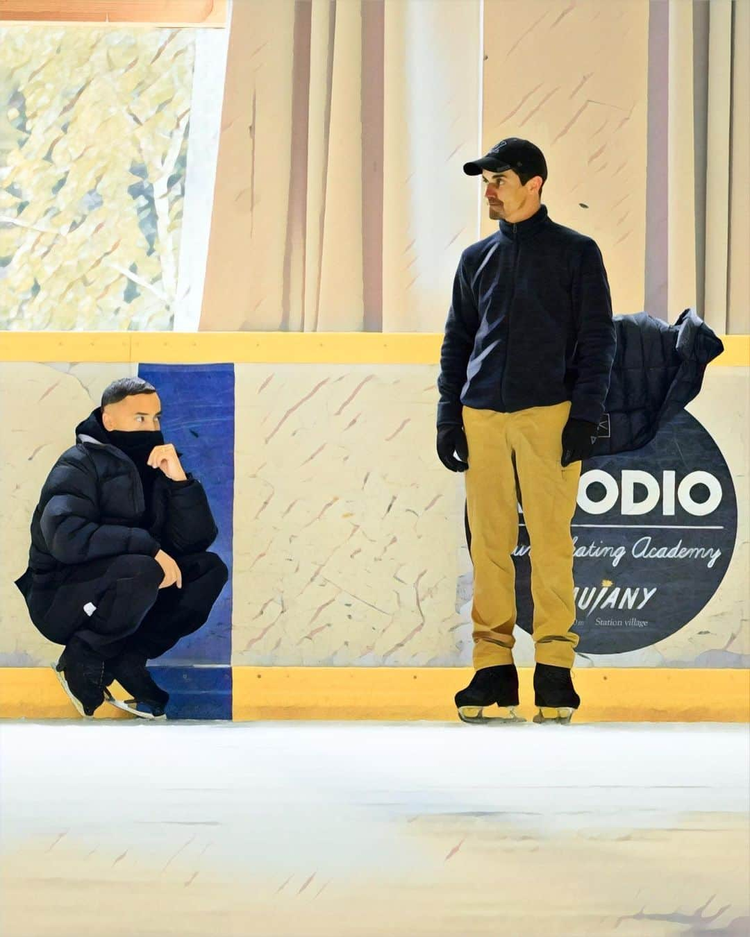 ハビエル・フェルナンデスのインスタグラム：「« Friends are the family you choose »  [ #javierfernandezskater #florentamodio #amodioacademy #amodiocamp #figureskating #vaujany #patinageartistique #champion #camp ]」