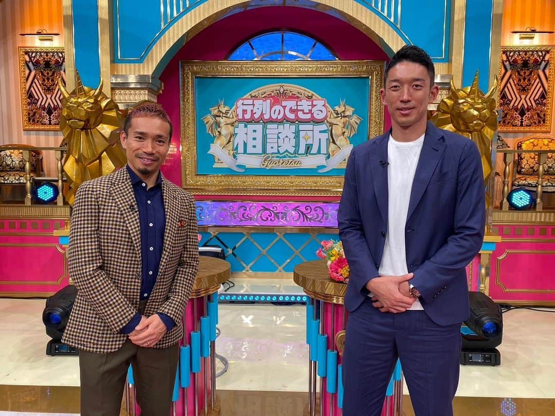 権田修一のインスタグラム：「1/15 19:00-21:54 『行列のできる相談所3時間SP』に佑都くんと出演します！  是非見てください！  #行列のできる相談所 #長友佑都 #権田修一 衣装 #emporioarmani」