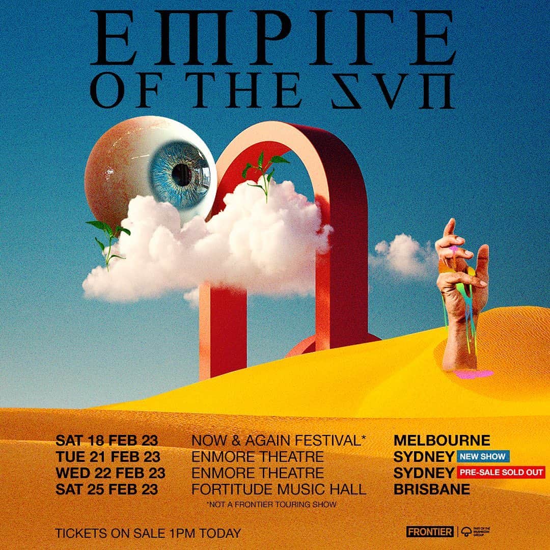 エンパイア・オブ・ザ・サンさんのインスタグラム写真 - (エンパイア・オブ・ザ・サンInstagram)「Empyreans, tickets are on sale ! Second show just added in Sydney. Thanks for the love! See you all soon ! Link in bio」1月10日 12時01分 - empireofthesunsound