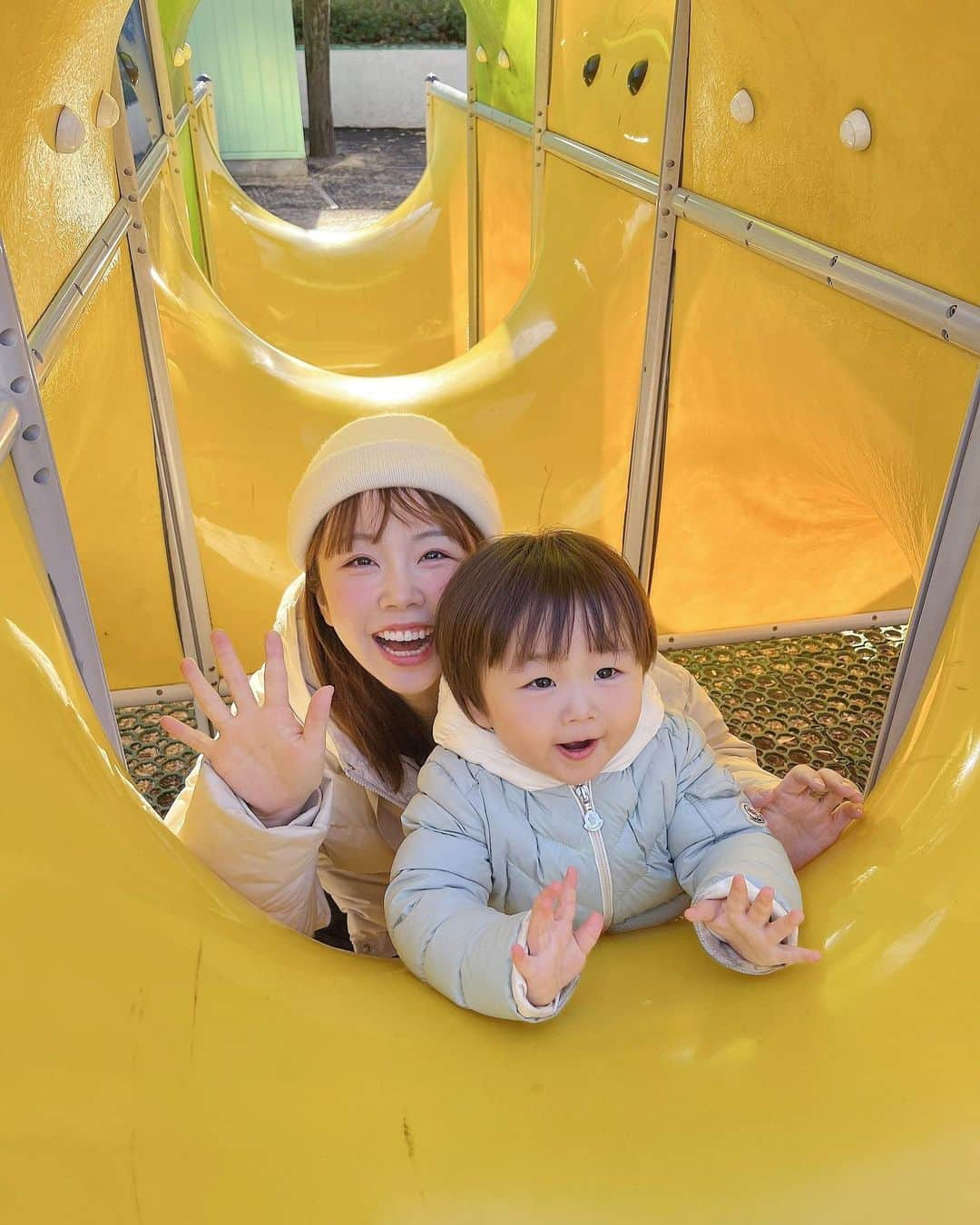 あやなんさんのインスタグラム写真 - (あやなんInstagram)「今日から長男幼稚園💗  次男と公園遊びしてきた〜🥰」1月10日 15時32分 - ayachan_0619