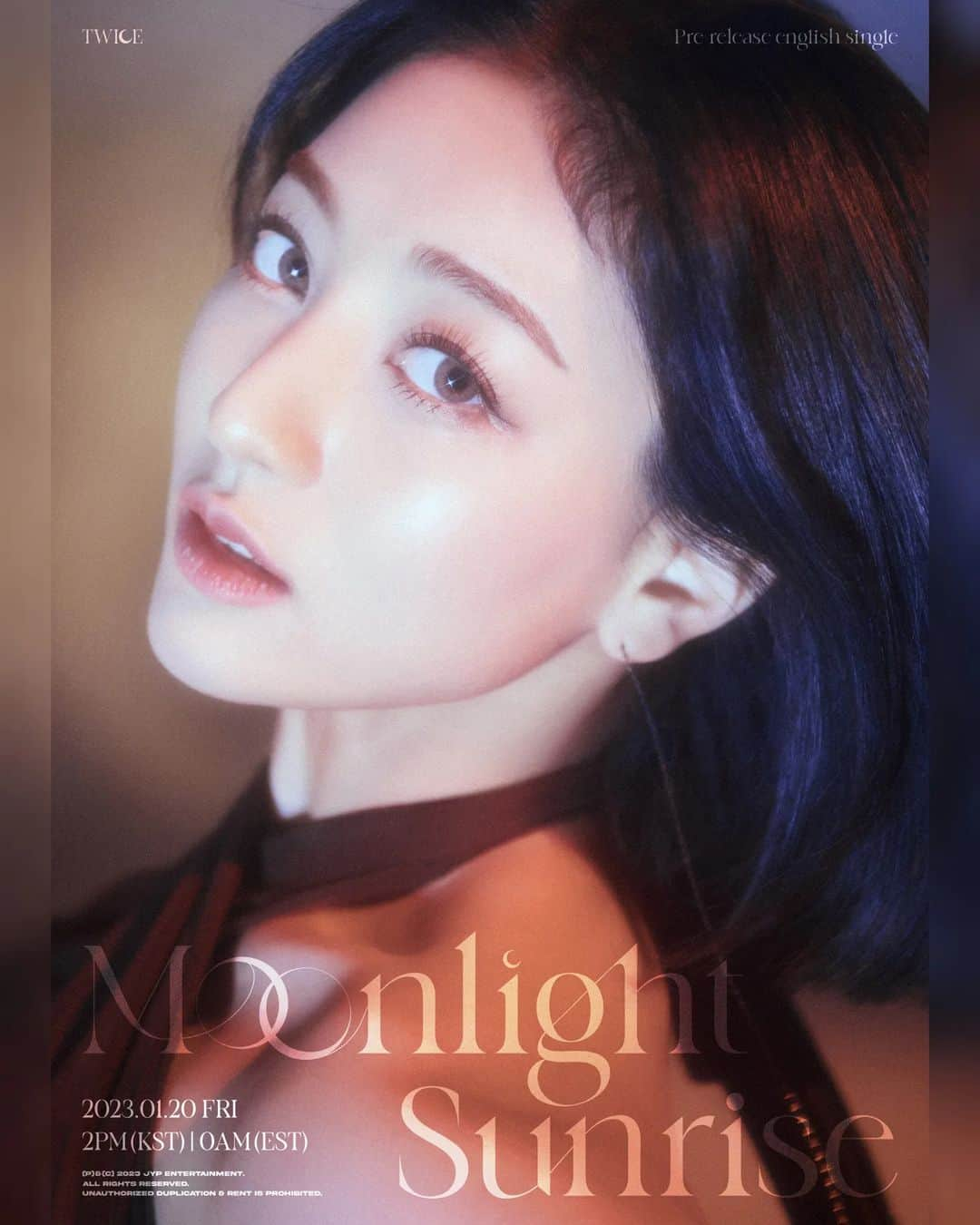 TWICEさんのインスタグラム写真 - (TWICEInstagram)「TWICE Pre-Release English Single "MOONLIGHT SUNRISE"   Concept Photo JIHYO   Worldwide Release on 2023.01.20 FRI 2PM KST/0AM EST   📌"MOONLIGHT SUNRISE" Digital Pre-Save & Pre-Order https://TWICE.lnk.to/MoonlightSunrise   #TWICE #트와이스 #MOONLIGHTSUNRISE」1月11日 0時01分 - twicetagram