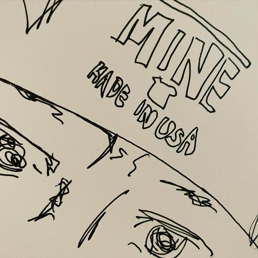 月に吠える。のインスタグラム：「MINE 描いた  #大森南朋  #MINE」