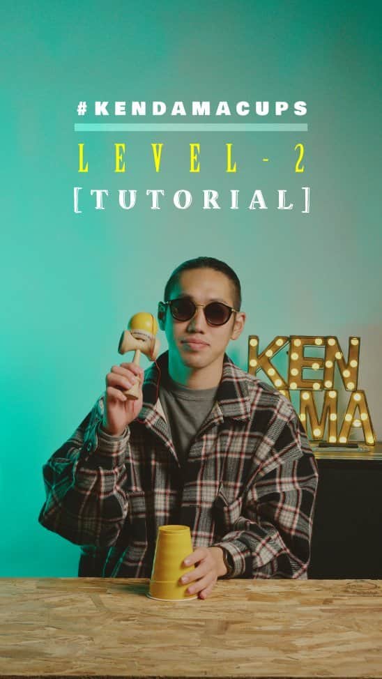 Hiroki Iijimaのインスタグラム：「⬇ 🥤 #kendamacups [ LEVEL2 ] 💪🏻TUTORIAL💪🏻 ・ ・ ・ #けん玉 #kendama #01heads #zoomadanke #kromkendama #Xperiaアンバサダー」