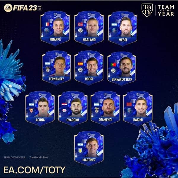 ハビエル・マスチェラーノのインスタグラム：「Entra a www.ea.com/toty y arma tu #TOTY con los jugadores nominados por @easportsfifalatam antes del 17 de Enero. Yo ya hice el mío, ¿qué opinan? #FIFA23 #FUT23」