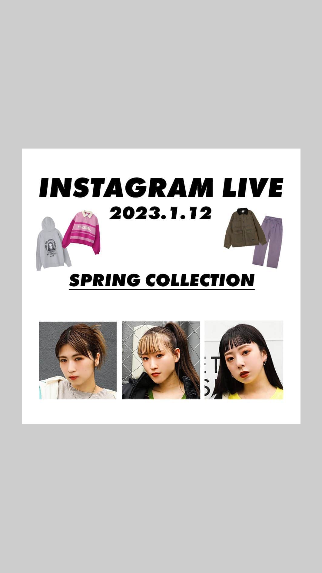 XGIRL_ootdのインスタグラム：「SPRING COLLECTION🌸   ▪️YURI 162cm / @yuriiii2  ▪️AYANA 158cm / @ayanaaan_26  ▪️OINA 151cm / @pyn0504」