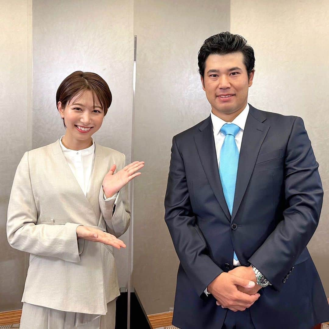 フジテレビ「THE NEWS α」さんのインスタグラム写真 - (フジテレビ「THE NEWS α」Instagram)「. 日本人初のマスターズ王者、 ゴルフ界のレジェンド#松山英樹 選手にインタビューさせていただきました⛳️✨  今夜のLive News αスポーツコーナーで お届けします☺️  #livenewsα #ライブニュースα #フジテレビ #fujitv #ニュース #内田嶺衣奈 #小澤陽子 #今湊敬樹 #上中勇樹 #海老原優香 #松﨑涼佳」1月12日 21時01分 - news_alpha