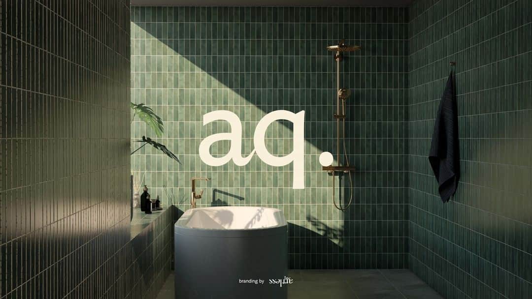 川上俊のインスタグラム：「[new project] branding by artless Inc.  " aq. " www.aq-bathroom.com   新たなバスルーム空間の可能性を拡げ、上質の”その先”を目指す、新バスルームブランド「aq.（エーキュー）」が誕生、リリースされました。「aq.」は、独自の入浴文化を育んできた日本人の精神性と美意識を継承すること、および「非日常の感動を日常に—。」をコンセプトとして掲げ、新たなバスルーム空間の可能性を拡げ、それを実現するためのブランドです。  「従来のシステムバスとオーダーバス。その垣根を越えて日本のバスルームを進化させる。バスタブに浸かりながら、繊細な四季の移ろいを感じる。外と内との境界線を曖昧にした自然とつながる空間を叶える。これからのライフスタイルに寄り添う、ジャパンクオリティの新しいかたち。自由な発想が、癒しと安らぎの時間にさらなる“特別” をもたらす。」  そんなコンセプトに、この「aq.」ブランドチームが、建築家やインテリアデザイナーのバス空間におけるデザイン設計および施工をサポートするサービスブランドでもあります。  また、オフィシャルサイトでは、「aq.」の世界観を共有する建築家・デザイナーのインタビューとコンセプトデザインを掲載。 第一弾は、APOLLO @apollo_architects を率いる 黒崎 敏 さんに登場してもらい、続いて、第二弾では、芦沢啓治さん @keijiashizawadesign のインタビューとコンセプトデザインが掲載される予定です。  Press / tecture magazine  @tecture_official  https://mag.tecture.jp/product/20230112-81266/  #shunkawakami #artlessinc」