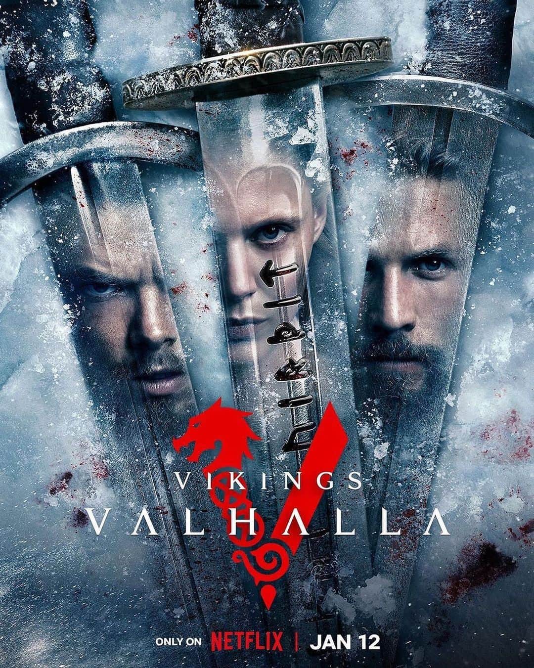 ゴラン・ヴィシュニックのインスタグラム：「Season two of @netflixvalhalla is here and its awesome...! 🙌👊 You're gonna have to wait for season three to see me though...😉, but in the meantime enjoy...! 😎  * * * #netflix #netflixvalhalla #valhalla #vikings」