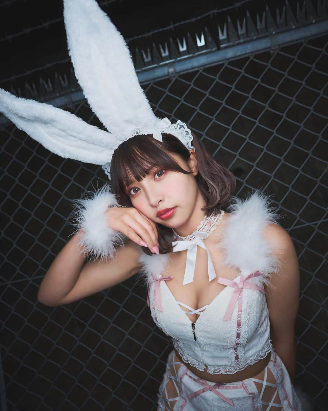 向葵まるさんのインスタグラム写真 - (向葵まるInstagram)「. 2023年は兎年なのでうさまる置いときます🐰🐰🐰 今年初投稿は鈴木さんメイクと早川さんカメラで激盛れした1枚をどーん📸 #兎  #兎年 #バニーガール #コスプレ女子」1月13日 7時38分 - natamaru041