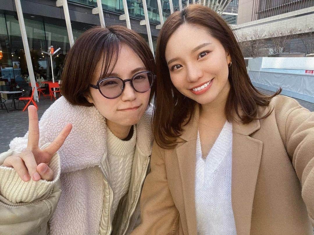 菜乃花のインスタグラム：「かおりんにも会ったよ✌🏻わーい✌🏻  せっかくなので、かおりんにも会ってきました🤭  ベイビーはまだ2ヶ月ですやすや寝てぐびぐびミルク飲んで、 すごくいい子にしてくれてました🥹可愛かった赤ちゃん癒される🥹」