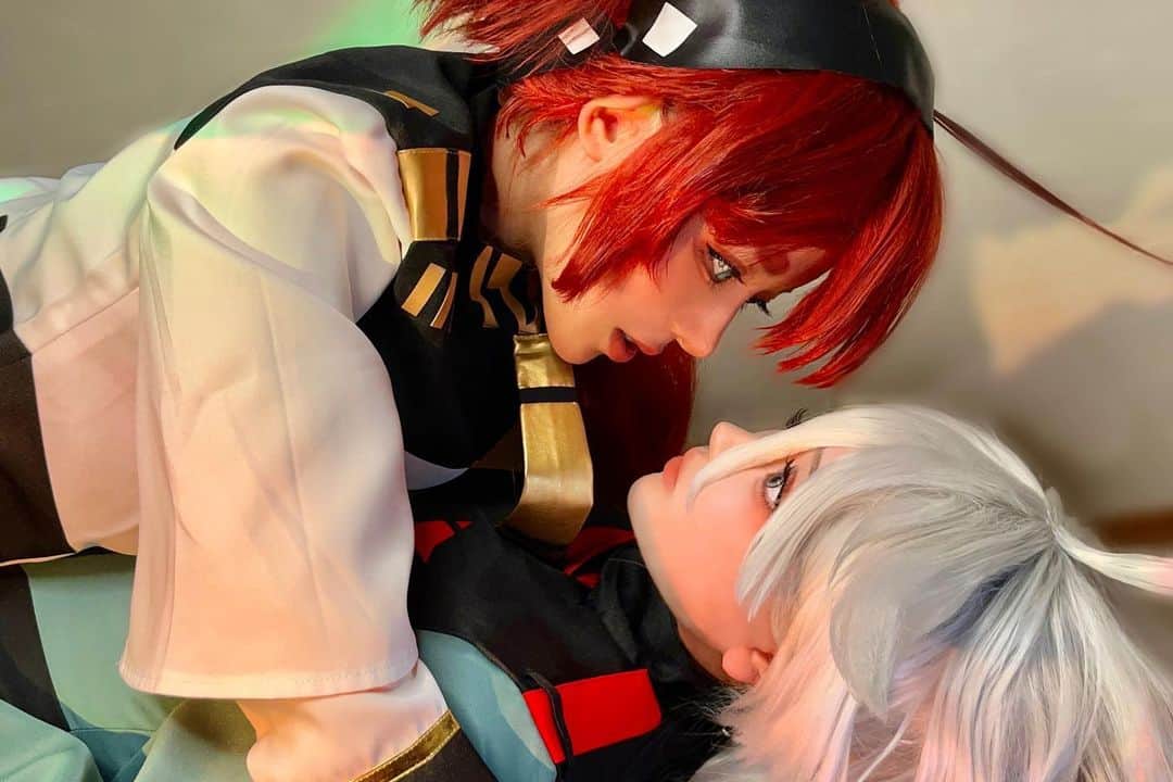 のインスタグラム：「こんなに毎週心待ちにしたアニメは久しぶりだった！楽しませてくれてありがとうスレミオフォーエバー🫶(現実逃避)4月が待ち遠しい☺️🌸  #水星の魔女」
