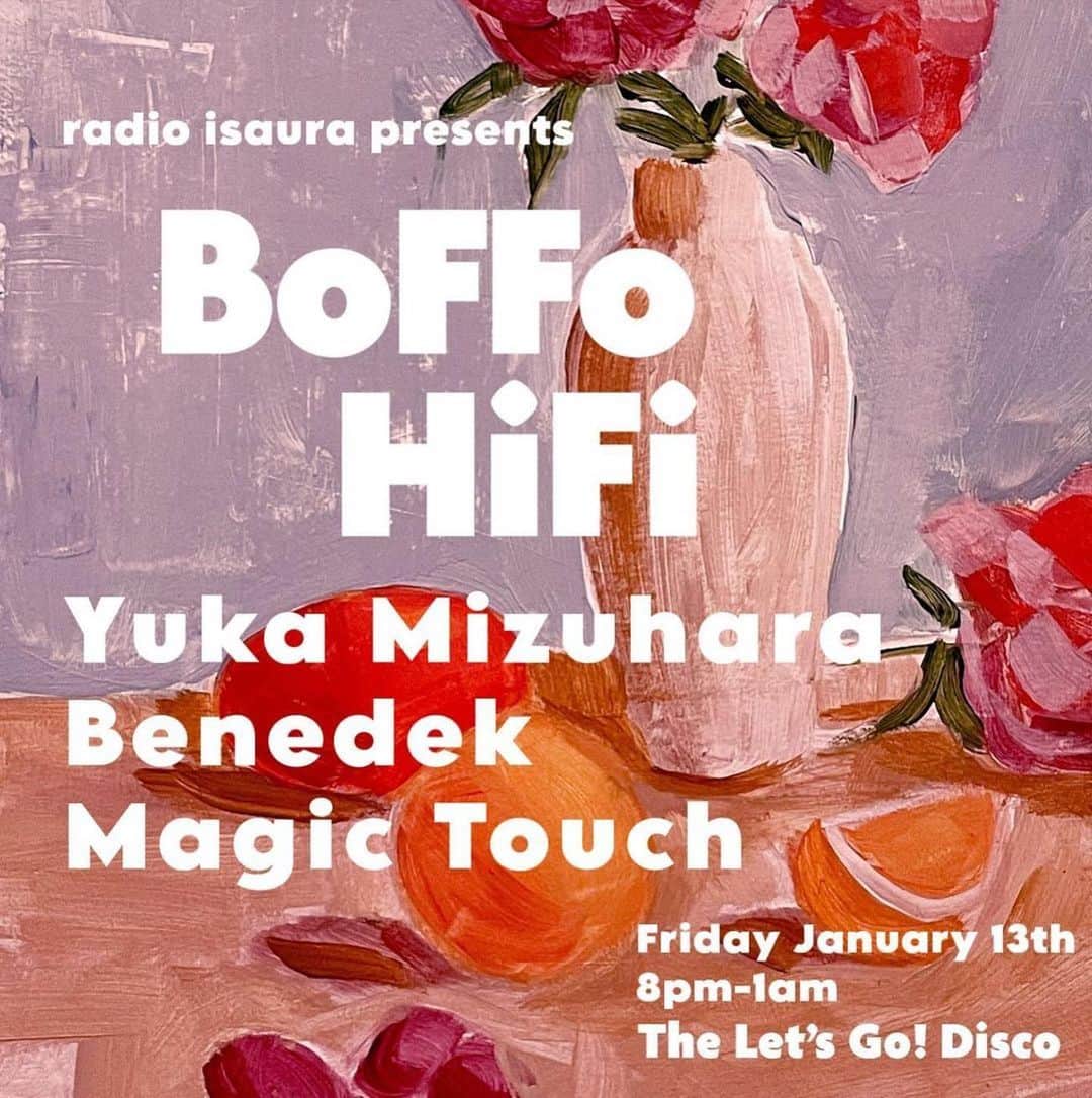 水原佑果のインスタグラム：「Hey La friends Come thu tonite ❣️ @theletsgodisco 8pm till 1AM 🦊」