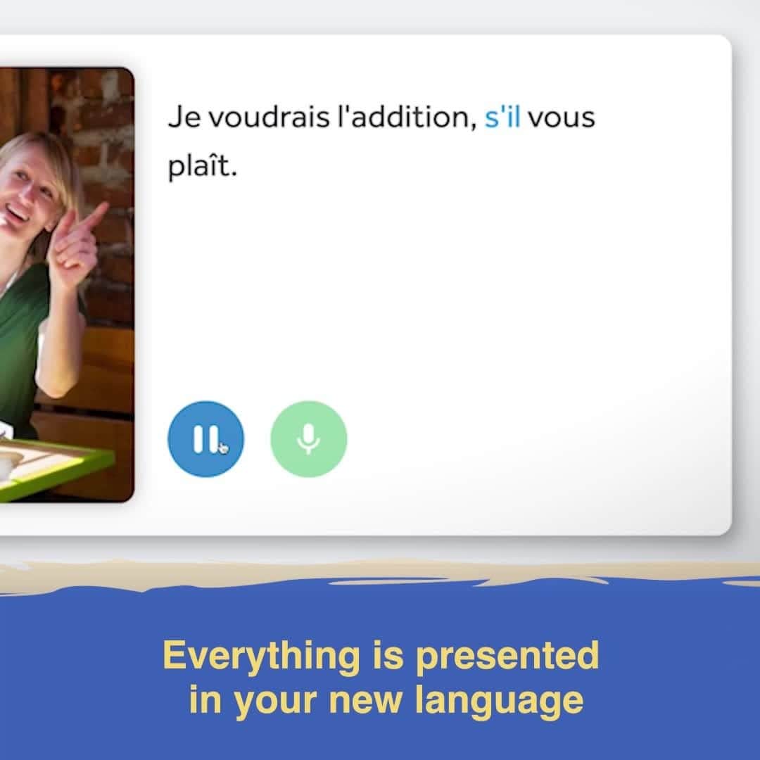 Rosetta Stoneのインスタグラム：「With Rosetta Stone, you fully immerse yourself in your new language—ensuring that you learn more, faster. See how it works:」