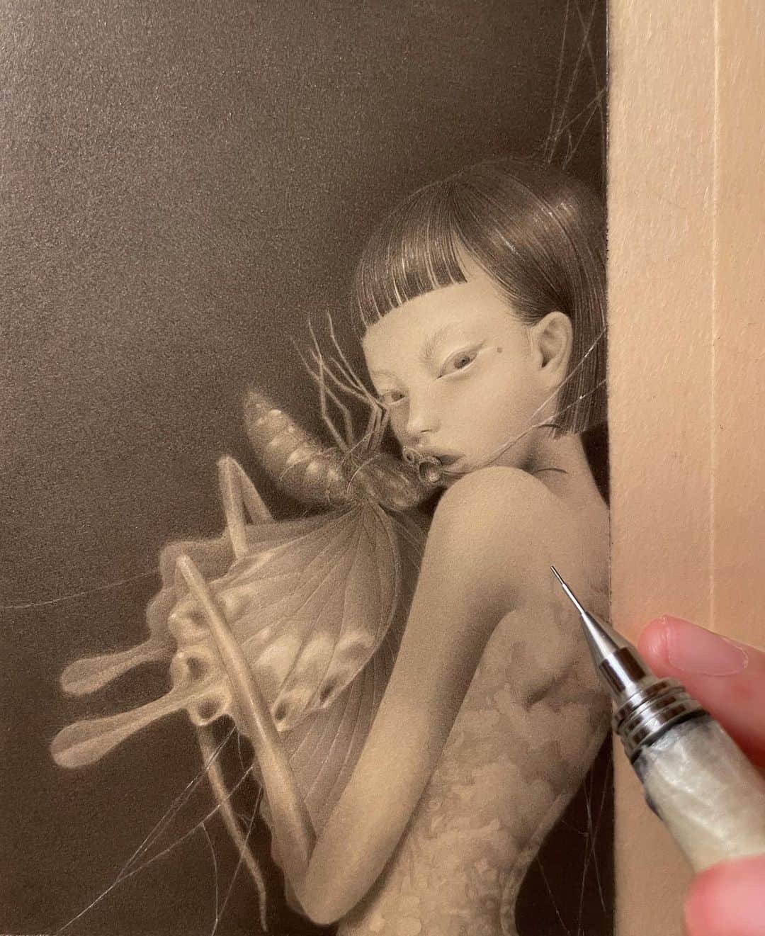 おざぶのインスタグラム：「mini🕷 #wip」