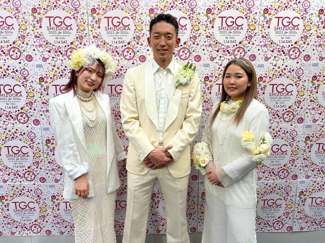 権田修一のインスタグラム：「TGC SHIZUOKA 2023 for SDGs by TOKYO GIRLS COLLECTION  静岡県のセッションに参加させてもらいました！ 平成フラミンゴさんのおかげで人生初ランウェイを楽しく歩けました😮‍💨  ありがとうございました✨」