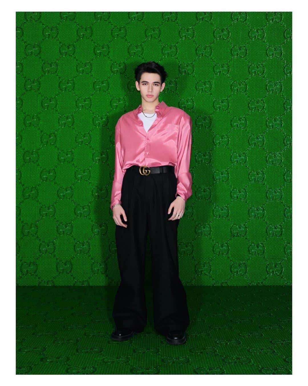 モリアティー慶怜のインスタグラム：「#GucciFW23 @gucci 𝘏ě𝘯 𝘎𝘶𝘤𝘤𝘪 𝘢~」