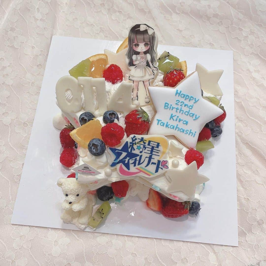 高橋希良さんのインスタグラム写真 - (高橋希良Instagram)「. かわいすぎるお誕生日ケーキᐡ⸝⸝> ̫ <⸝⸝ᐡ」1月14日 23時39分 - kira_takahashi_official