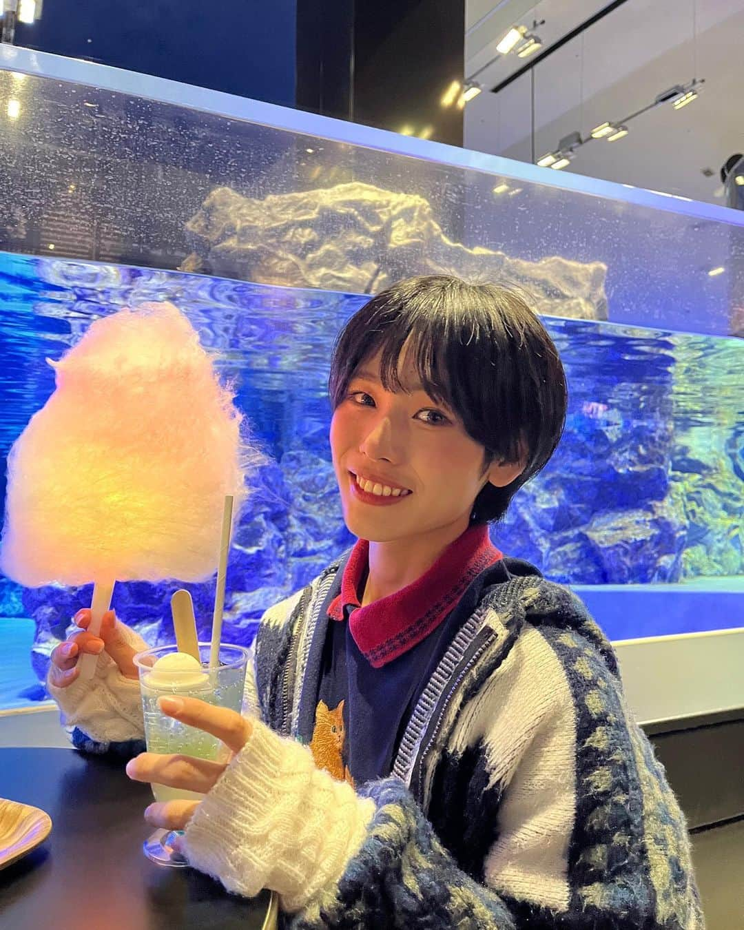 星野晴海さんのインスタグラム写真 - (星野晴海Instagram)「🪸 ・ ・ ・ ・ ・ ・ ・  #すみだ水族館   #古着 #古着コーデ   #古着mix  #古着mixコーデ   #ootd  #ootdfashion   #used  #fashion」1月29日 18時18分 - harumi_supafuru