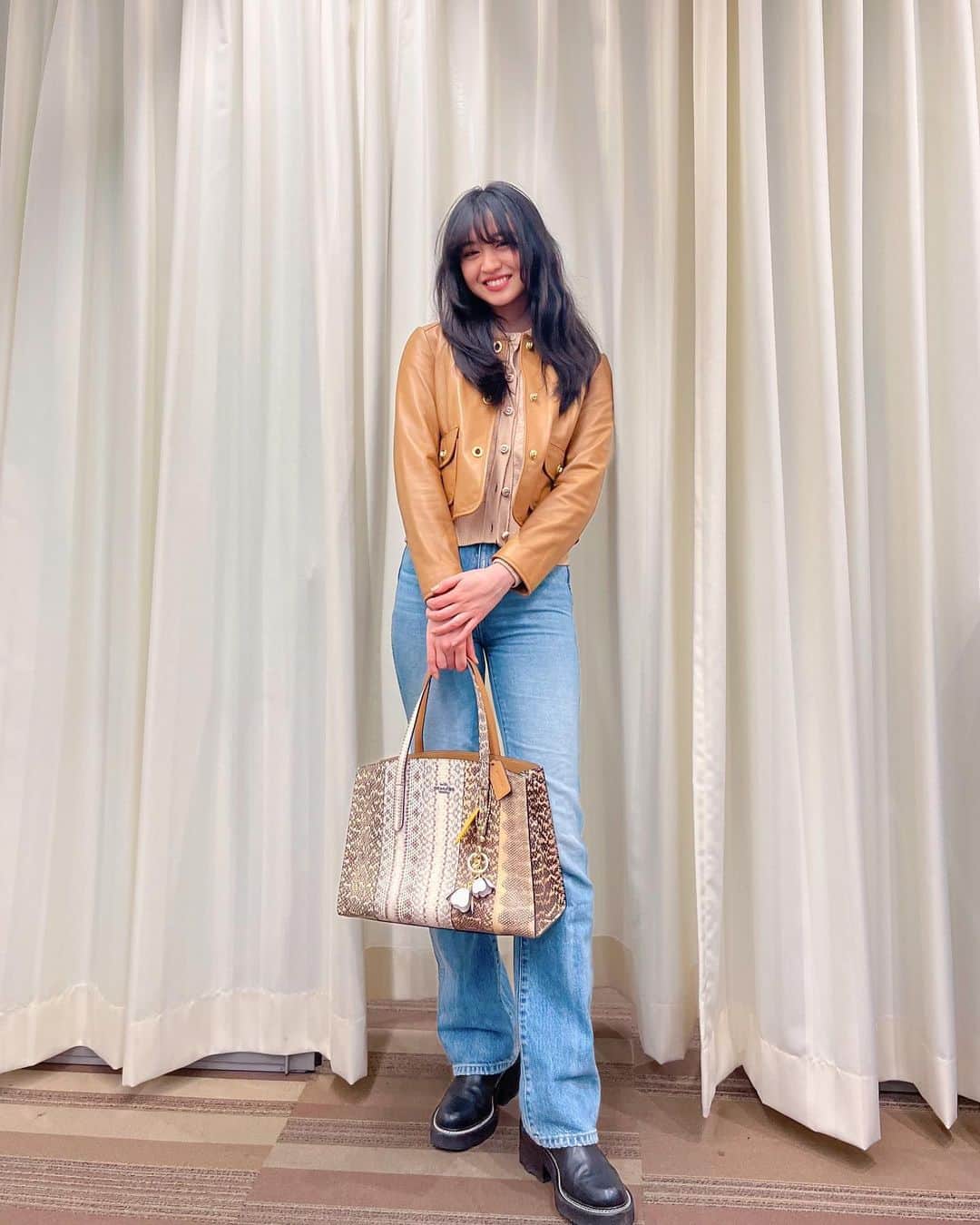 kokiさんのインスタグラム写真 - (kokiInstagram)「Today’s look after shooting with @coach ♥️ It is always a pleasure to be able to shoot with @coach ✨  Thank you to the wonderful team 🌷   Top, jacket and bag @coach」1月29日 19時52分 - koki