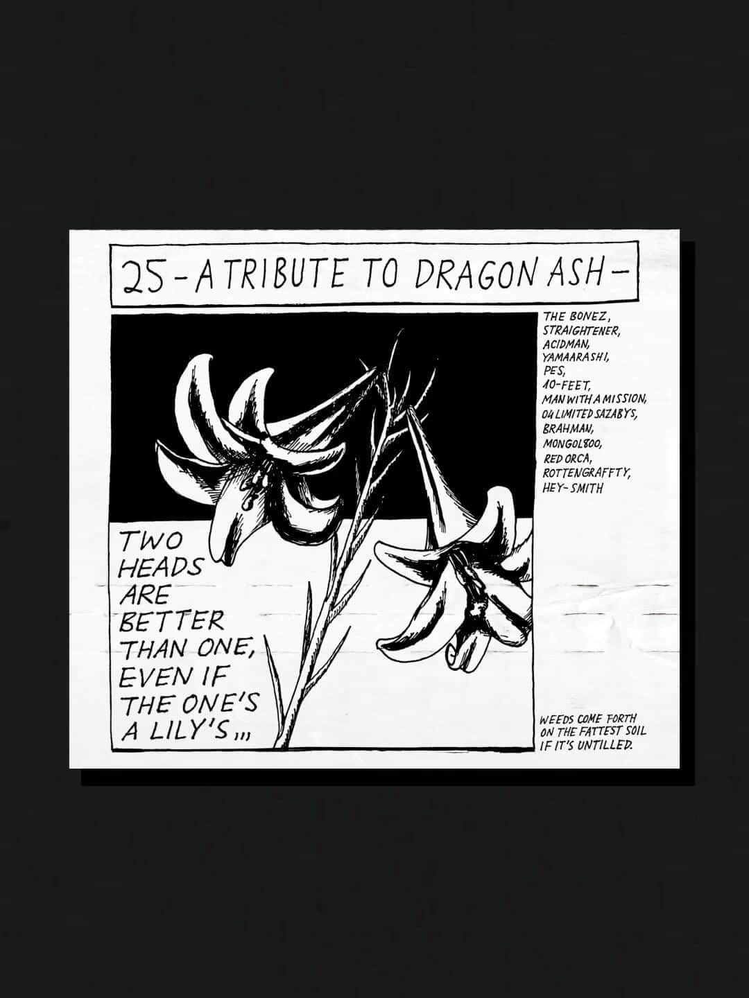 KAI_SHiNEのインスタグラム：「㊗️ Dragon Ash 25周年‼︎  って事で山嵐の参加曲は、、、  2nd Album "Buzz Songs"より 「陽はまたのぼりくりかえす」  🥳  自分が成人の頃のこの曲を、まさに毎日を繰り返してたどり着いた今日に色んな想いを馳せながら、今の山嵐らしくできたかな、と。  ちなみにバンド史上最長トラックw 最後まで聴いてネ😜   『25 - A Tribute To Dragon Ash –』　 2023.2.22 (wed) out   是非🔥  Dragon Ash 25th Anniversary Special Site ↓ ↓ ↓ jvcmusic.co.jp/dragonash/25th/   #DragonAsh  #山嵐」