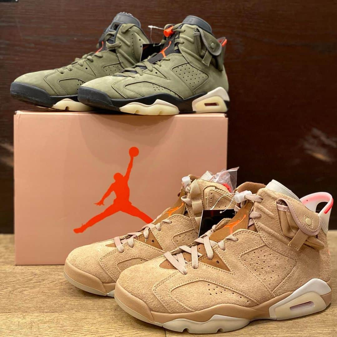 fools_judge_streetのインスタグラム：「NIKE   ×TRAVIS SCOTT  AIR JORDAN 6 RETRO SP  CN1084-200  Travisコラボならではの2色です🤍  こちらの商品は、後日Webサイトにアップ予定です。 気になる方は、お気軽にお問い合わせ下さい。  プロフィール欄より、 オンラインストア商品ページにアクセスできます。 ※その他ご不明点は店頭または、 DMまでお問い合わせください。  如有任何疑问，请在instagram上留言。 欢迎浏览我们的网上商店以及光临我们在原宿的实体店。  For inquiries, please message us on instagram. Please confirm our online store. Thank you.  #nike#travisscott#cactusjack#niketravis #niketravisscott#nikecactusjack#travisnike #nikejordan6#jordan6#niketravisjordan6 #nikeforsale#nike4sale#travisscottforsale#travisscott4sale #ナイキ#トラヴィススコット#トラヴィススコットジョーダン6  #ナイキトラヴィススコット#カクタスジャック」