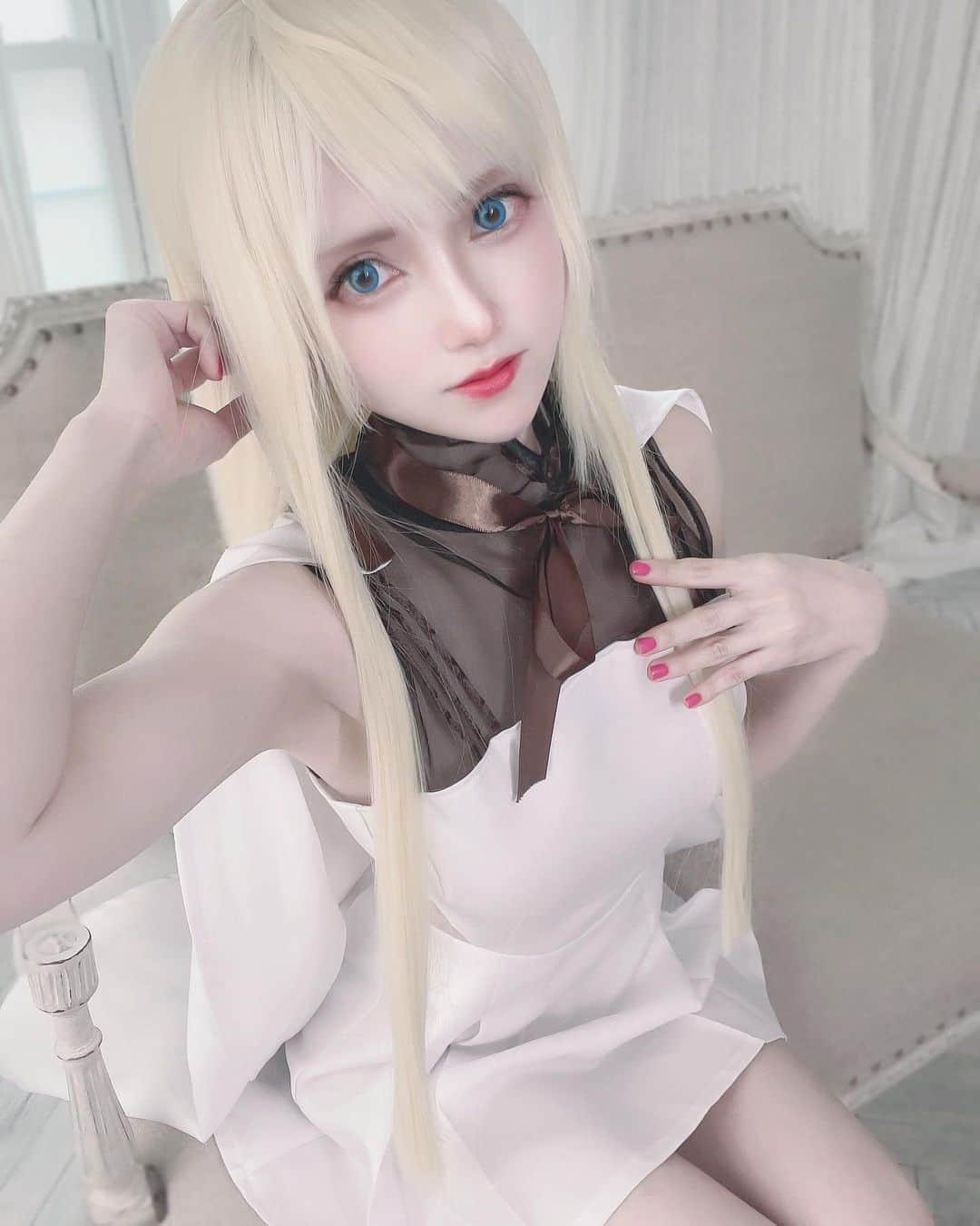赤木クロのインスタグラム：「閃光のハサウェイ　ギギ・アンダルシア コスプレ    #japanesegirl  #cos #cosplay #cosplayer #cosplaygirl #cosplayers #コスプレ #コスプレイヤー  #일본여자 #코스프레 #그라비아 #角色扮演 #角色扮演者  #coser #instacosplay #worldcosplay  #cosplayersofig #cosplayphotography    #ガンダム #gundamcosplay 　#高達 #gundam #閃光のハサウェイ #ギギ #ギギアンダルシア #mobilesuitgundam #hathaway #GigiAndalucia」