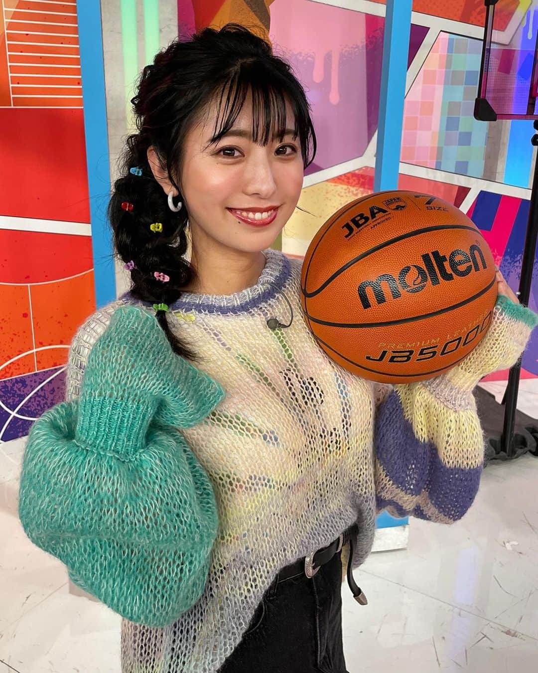 のインスタグラム：「🏀  今年も #熱血バスケ よろしくお願いします☺️🔥 オールスターおもしろかったなあ  #ドットエスティbリーグオールスター #バスケ #bリーグ #オールスターゲーム」