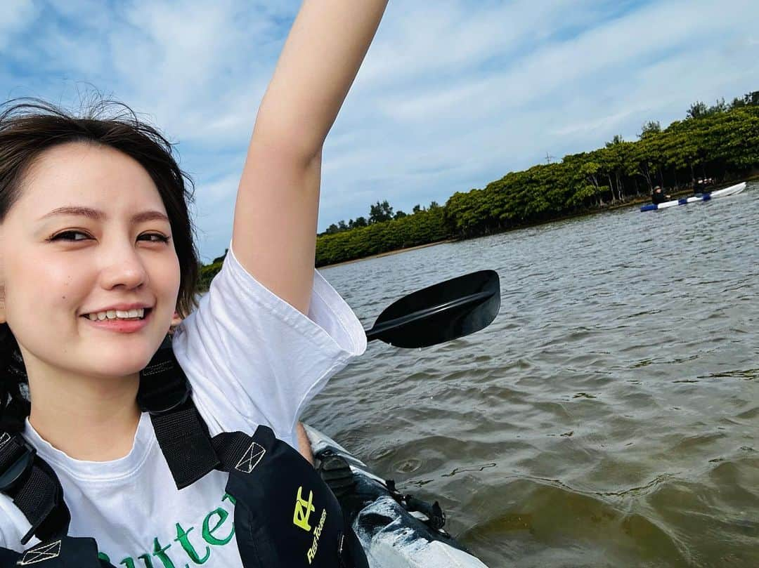 志保のインスタグラム：「🌳🌴🛶🌳」