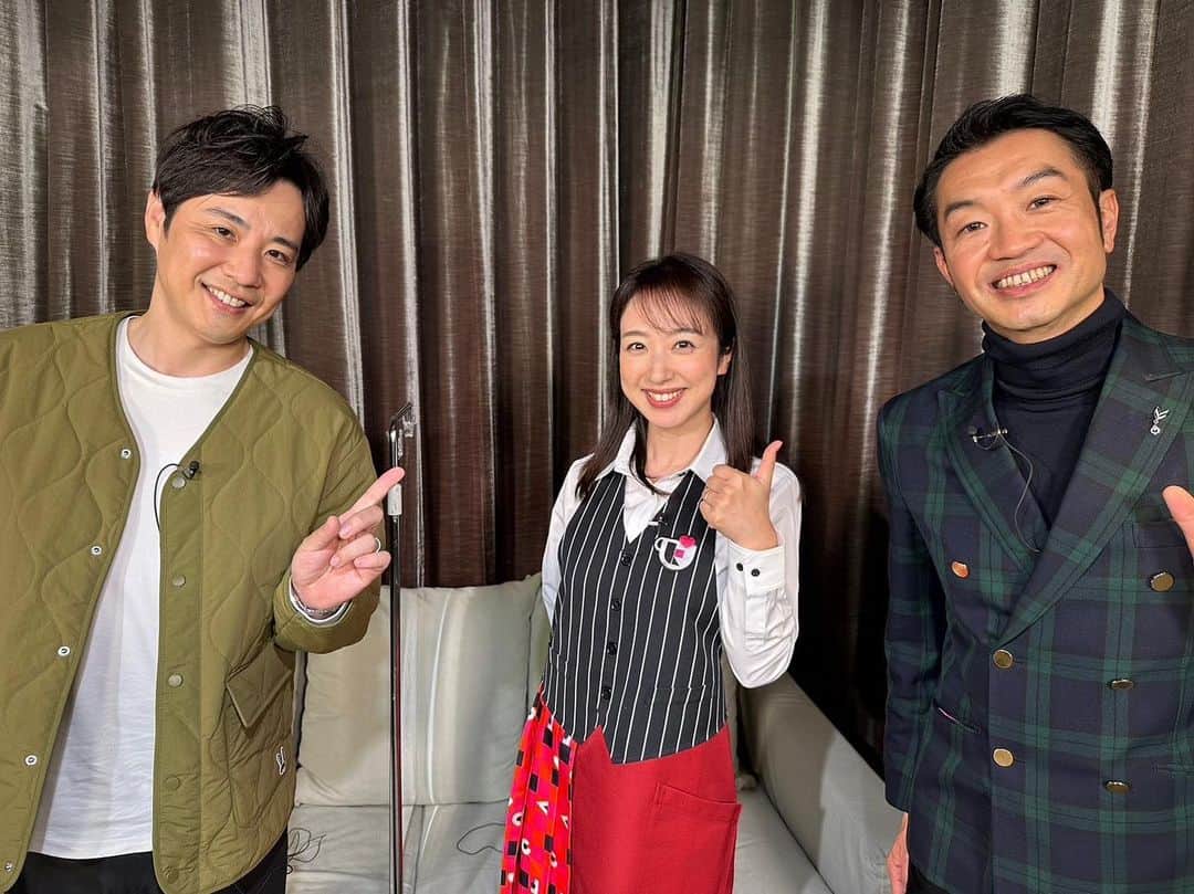 藤原一裕のインスタグラム：「先日、年始1回目のピーチカフェ収録でした。  深い時間ですが、今年もよろしくお願いします😊  #ytv」