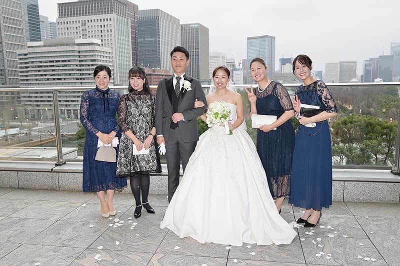福山恵梨さんのインスタグラム写真 - (福山恵梨Instagram)「あかねしの結婚式👰‍♀️🤵‍♂️❤️ . 素敵だった🥹🥹🥹 末永くお幸せに❤️🧡」1月16日 11時06分 - erigolferi