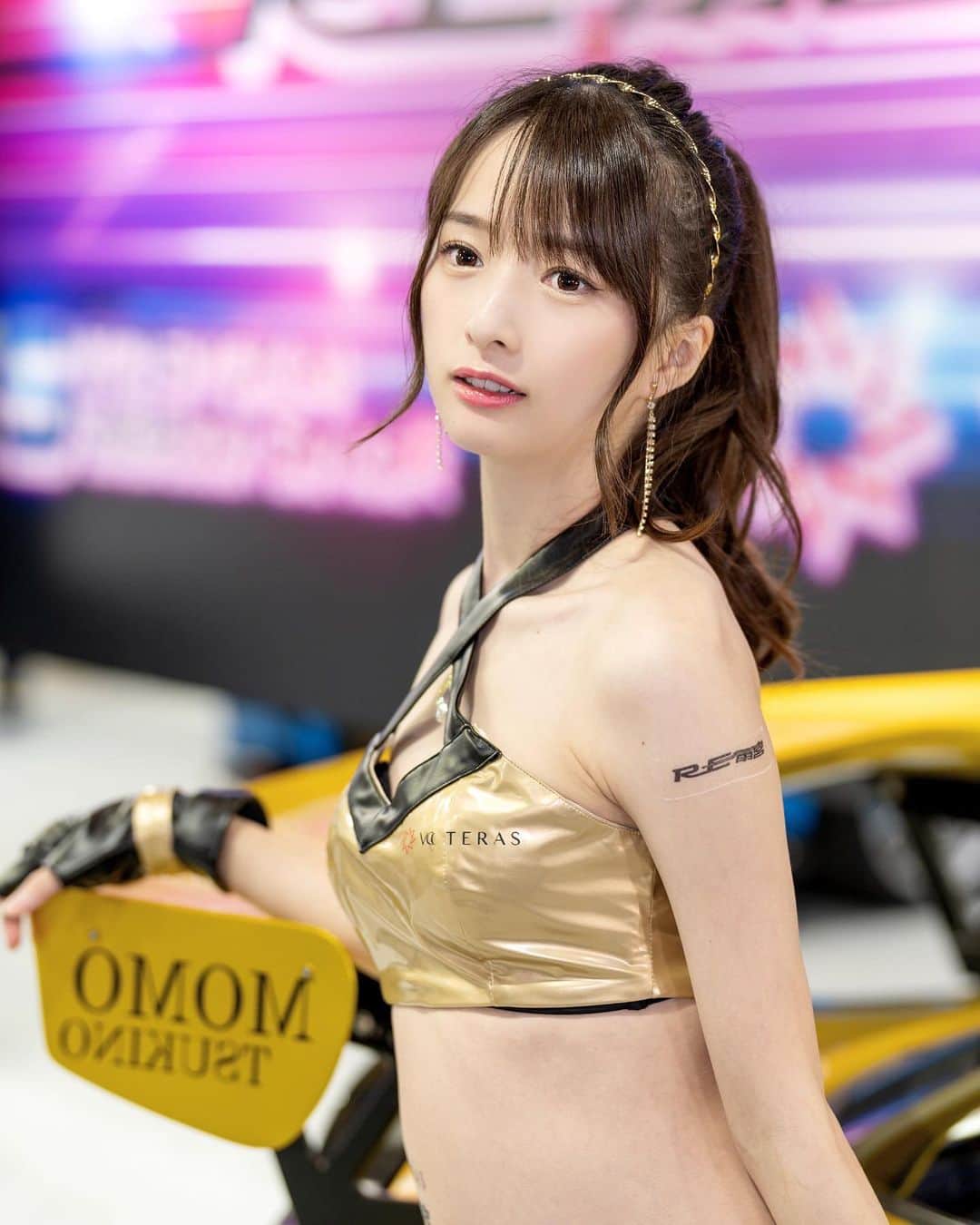 月野ももさんのインスタグラム写真 - (月野ももInstagram)「#re雨宮 さんのブースに立てて嬉しかったです✨✨  車両名『VOTERAS×伊藤笑会壱号機 with RE雨宮』  #東京オートサロン #TAS2023 #rx7 #re雨宮」1月16日 19時49分 - momocslr4