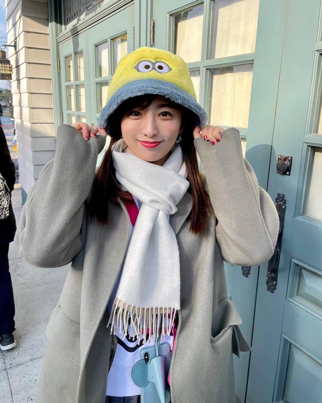 のインスタグラム：「💛💙  かわいくない？ミニオンの帽子🥰  #ミニオン #バケハ」