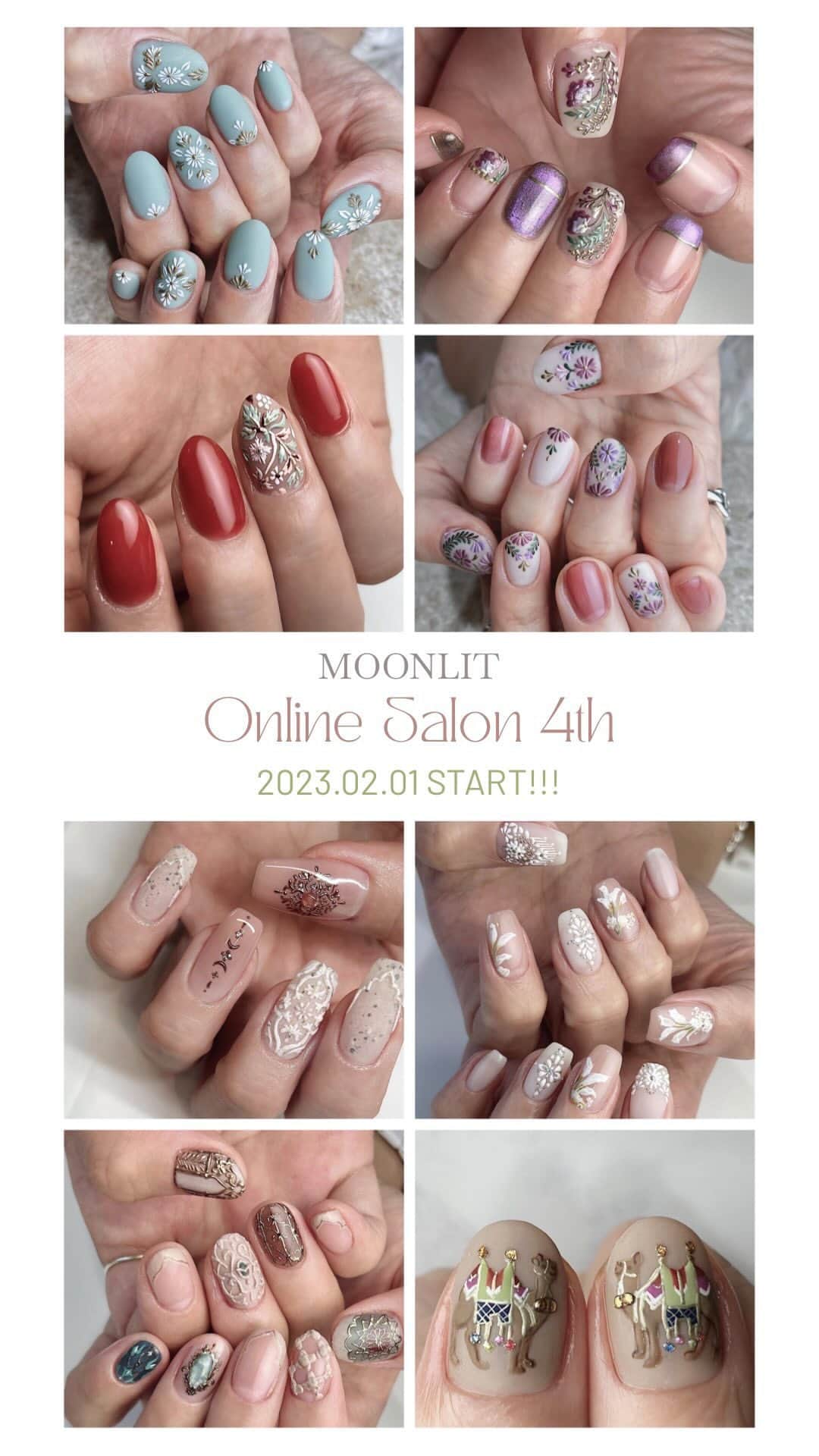 mananailsのインスタグラム：「MOONLIT Online Salon 4th🌙 詳細LIVEです🫶🏼」