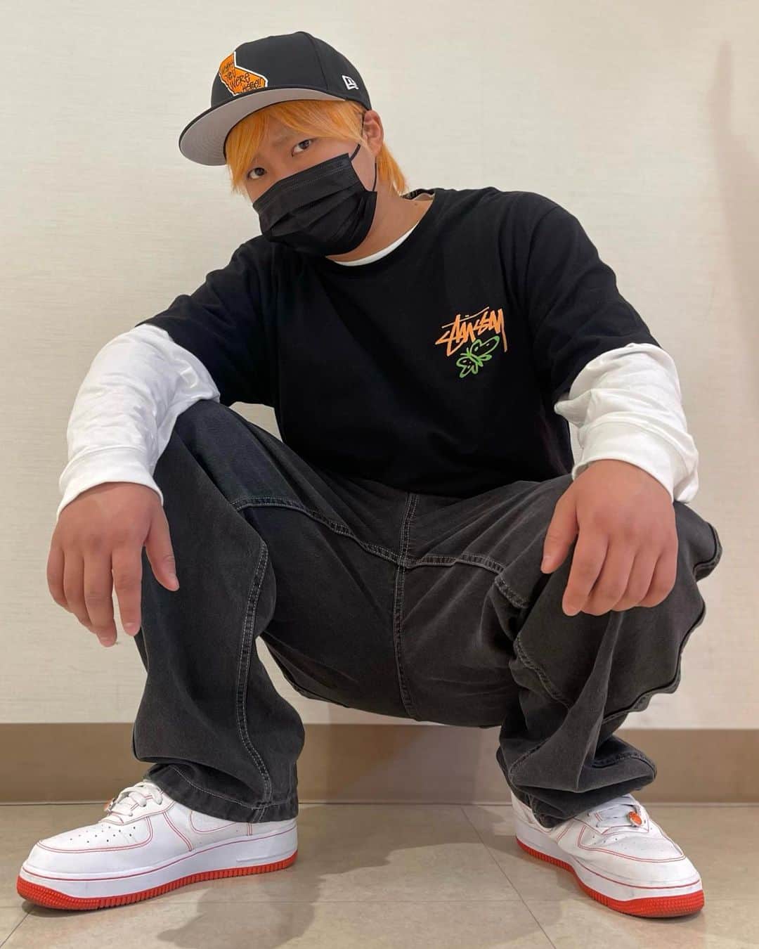 下村大樹のインスタグラム：「#stussy × #nike × #newera」